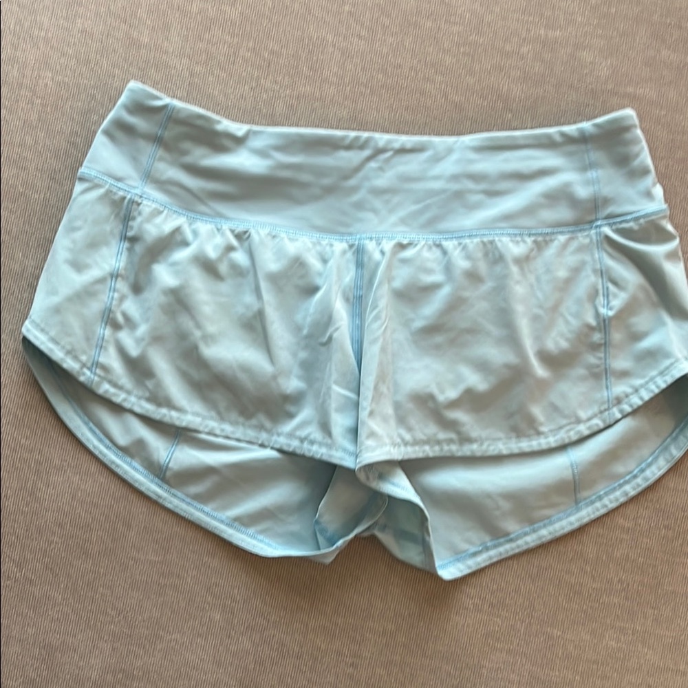 Women's Light Blue Athletic Shorts
